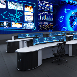 Giá thấp điều hành phòng điều khiển giao diện điều khiển đồ nội thất giám sát kỹ thuật số phát sóng chỉnh sửa bàn - Product Image 2