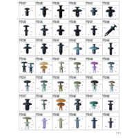 Clips de garniture de porte intérieure de voiture en plastique universels de haute qualité V840058STM