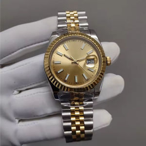 Men's mechanical <b>watch</b> with luxurious stainless steel case, blue sapphire crystal dial, water-resistant, round case design 44mm - Product Image 1