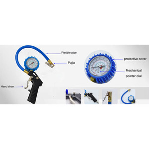 U-NAI UN-9602 เครื่องวัดความดันลมยาง 0-150PSI วิศวกรรมด้ามจับกันลื่นน้ำหนักเบาใหม่ล่าสุดรถยนต์รถจักรยานยนต์รถบรรทุกเครื่องทดสอบความดันอากาศ - Product Image 4