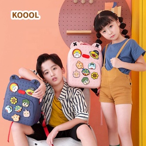 KOOOL 2022 <b>Kids</b> School <b>Backpack</b> Cartoon Pattern Nonwoven Felt Waterproof Eco-friendly Open Portable Wholesale Promotional Custom - Product Image 3
