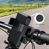 Soporte para Teléfono de Bicicleta con Rastreador Global Integrado, Antirrobo, Rotación de 360°, Abrazadera Antichoque para Moto y Bicicleta