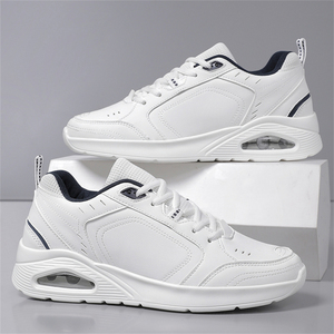 Zapatillas Deportivas Transpirables de Cuero Sintético con Amortiguación Visible para Absorción de Impactos, Ligeras y Cómodas para Caminar a Diario - Product Image 6