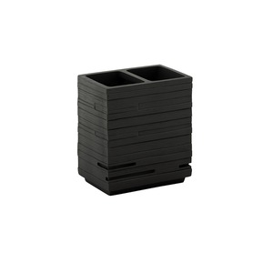 QUADROTTO LINE - Portaspazzolino Nero - Product Image 1