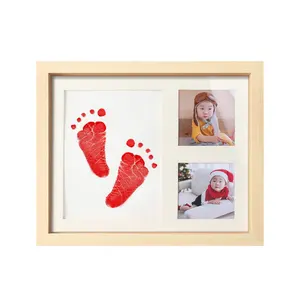 Tay và chân in của trẻ em bé dấu tay và chân inkpad phtot khung DIY inkpad khung ảnh