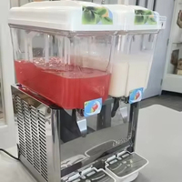 Refroidisseur de vin à 2 réservoirs avec moussoir automatique, grand réservoir de boissons, distributeur de jus, machine de refroidissement de jus