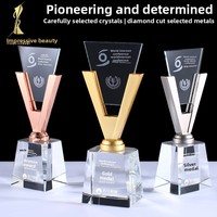 Trofeo de Cristal Colorido Personalizado con Grabado - Trofeo Conmemorativo Hecho en China para el Honor Creativo del Tatuaje de la Suegra