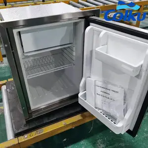 Compressore DC portatile verticale 12V 24V frigorifero a doppia zona con congelatore per frigorifero a doppia temperatura per camper camper SUV Car