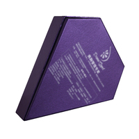 Boîte de rangement pour bijoux personnalisée en forme de diamant, coffret d'emballage pour boucles d'oreilles
