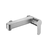 Robinet de douche de salle de bain en acier inoxydable sans plomb, bec de baignoire, robinets de baignoire, ensemble de douche brossé, vente en gros commerciale, direct usine