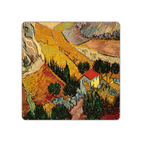 Tapete de Mahjong de Goma Gruesa Antideslizante, Reductor de Ruido y Fácil de Limpiar con Diseño de la Famosa Pintura de Van Gogh
