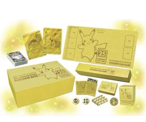 Cartes à collectionner Pokemond, boîte scellée, version japonaise originale PTCG, <span class=keywords><strong>coffret</strong></span> cadeau Pikachu doré 25e anniversaire, objet de collection - Product Image 5