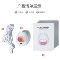 Nouveau Mini Rose Nail Art Lampe UV LED Séchoir À Ongles USB Lampe Solaire Dispositif De Séchage Rapide pour Gel Vernis Simple Doigt Manucure Machine-Outil