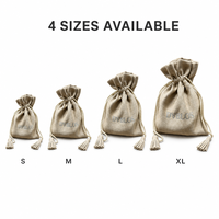 Pochette en suède pour emballage cadeau, pochette avec impression de logo, pochette à bijoux, emballage personnalisé en suède doux avec cordon de serrage, sac anti-poussière pour bijoux