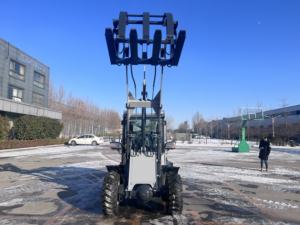 Недорогой мини фронтальный погрузчик AOLITE 916D, 1 тонный компактный колесный погрузчик с кабиной, Землеройная техника - Product Image 5