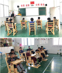 Sedia Riabilitativa per Bambini con ADHD, <span class=keywords><strong>Autismo</strong></span> e Alta Tensione Muscolare, Altezza Regolabile, Posizione Fissa, Opzioni di Piano di Lavoro - Product Image 5