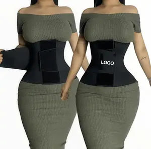 Benutzer definierte Frauen Kompression Taille Gürtel Latex Taille Trainer Schweiß Bauch Tuck Control Korsett Abnehmen Body Shaper