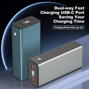 Custom High Capacity Pd 22.5W 30000mah Portable Aluminum Powerbank With Digital Display Fast <b>Charge</b> Type <b>C</b> Power Bank - Product Image 4