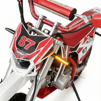 Mini moto de course Benyue K50-1 110cc, vitesse maximale 65 km/h, suspension intégrale, avec protège-mains, clignotants, feu arrière et CVT.