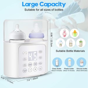 Calentador de <span class=keywords><strong>Leche</strong></span> <span class=keywords><strong>Materna</strong></span> 9 en 1, Calentador de Alimentos Multifunción Rápido, Temporizador de Descongelación, Pantalla LCD, Temperatura Precisa, Calentador de <span class=keywords><strong>Biberones</strong></span> - Product Image 4