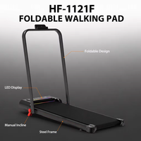 Tapis de course pliable ultra-silencieux pour la maison avec inclinaison, idéal pour le fitness, la course et la marche