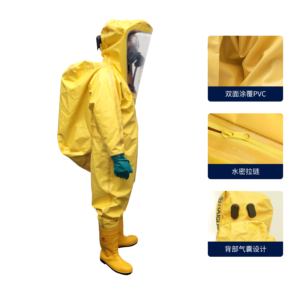 Traje de Proteção Total Haigu HG-2NP com Proteção Contra Vapor, Anti-CHEMICAL, Impermeável, Costuras Soldadas, Fabricado na China, Personalizável, Venda em Lote - Product Image 3