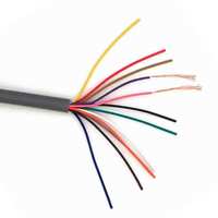 UL20276 2 4 6 8 Core X 22AWG tahan minyak tegangan rendah perisai ganda memutar kontrol pasangan kabel fleksibel