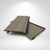 Panneau mural extérieur en bois écologique WPC imperméable et ignifuge, rainuré, durable, tailles personnalisées, prix de gros