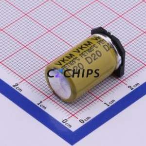 ตัวเก็บประจุอิเล็กโทรไลต์อะลูมิเนียมแบบ SMD รุ่น VKML2102G330MV, ขนาด D12.5xL21 มม. 33uF 20% 400V 850mA-100kHz - Product Image 2