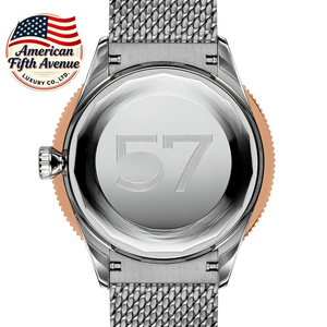 Reloj de Buceo Mecánico Automático 7A para Hombre, Diseño de Lujo, Estilo Aventura, Super Ocean Culture 57Highlands, Marco Dorado, Estilo Breitlin - Product Image 3