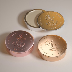 Estuche Metálico Personalizado con Forma y Logotipo para Cosméticos, Estuche para Rubor, Caja Metálica para Bálsamo - Product Image 4