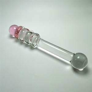 Meisjes Vrouwen Sexy Speelgoed Erotische Leuke Glazen Penis Massage Stick Volwassen Sex Dildo - Product Image 2