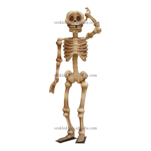 Vida tamaño monstruos vacaciones Halloween decoración carnaval fibra de vidrio esqueleto <span class=keywords><strong>hombre</strong></span> - Product Image 5