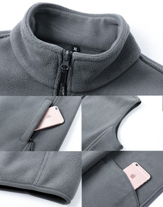 Gilet in Pile Senza Maniche Slim Fit con Logo Personalizzato, Zip Intera per Caccia e Attività all'Aperto per Uomo - Product Image 5