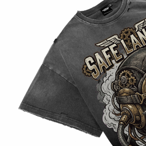 Camisetas de Hombre de Manga Corta con Efecto Desgastado, 100% Algodón Tejido, Talla Grande, Transpirables, de Alta Calidad, con Estampado Personalizado en el Panel Frontal - Product Image 5