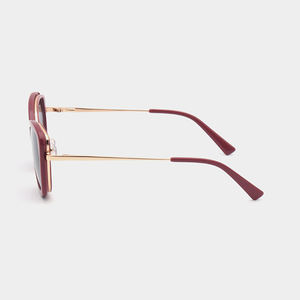 Lunettes de soleil polarisées à <span class=keywords><strong>clip</strong></span> magnétique œil de chat pour femmes, monture métallique et acétate, style rétro, haute qualité - Product Image 3