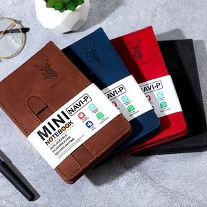 Multi-funzionale A7 portatile Notebook in pelle a spirale per gli studenti di scrittura di diario Mini Pocket Memo Pad vocabolario libro regali - Product Image 2