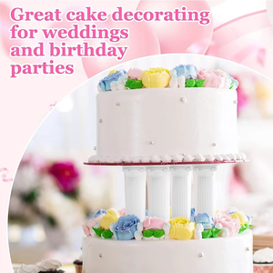 4 Uds columna romana <span class=keywords><strong>pastel</strong></span> soportes escalonados 3 tamaños multicapa <span class=keywords><strong>boda</strong></span> <span class=keywords><strong>Fondant</strong></span> pasteles nivel separador soporte Decoración Juegos <span class=keywords><strong>de</strong></span> herramientas - Product Image 5
