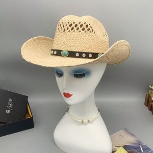 2023 Vente chaude en gros Nom de marque Sombrero Cowboy Western Chapeau de Cowboy en paille - Product Image 3