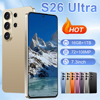 Nouveau Smartphone S26 Ultra 2026, Écran AMOLED HD 7,3 Pouces 120Hz, Android 15.0, Original 16Go+1To, Débloqué Double SIM 4G 5G LTE CDMA