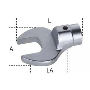 BETA - 006440030 Clés à mâchoires ouvertes pour barres de couple avec entraînement rond ø 22 mm - EAN 8054809149677 TORQUE WRENCHES BITS - Product Image 2