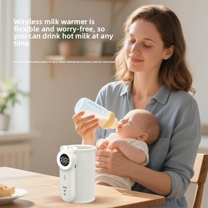 Chauffe-lait sans fil portable avec charge USB et veilleuse pour l'alimentation du bébé - Product Image 2