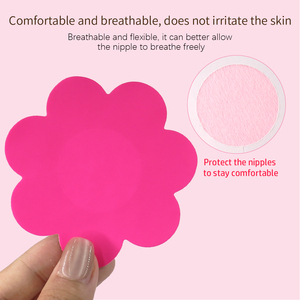 Cubrepezones Sexys Color Rosa Personalizados con Protección UV, Cubrepezones Decorativos Desechables para Mujeres, para Festivales de Música - Product Image 4