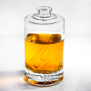 Frasco plano de gran oferta, botella de vidrio de 200ml para jugo, café frío, <span class=keywords><strong>Vodka</strong></span> <span class=keywords><strong>con</strong></span> tapas de rosca - Product Image 1
