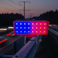 Feu de signalisation solaire pour cône de signalisation routière avec LED haute luminosité, en ABS et PC, clignotant pour la sécurité nocturne