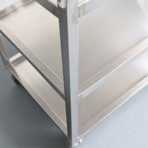 High-quality Stainless Steel <strong>Trolley</strong> with Multi-<strong>layer</strong> Shelves and Brakeable Wheels, Suitable for <strong>Hospitals</strong> - Product Image 5