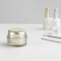 Pot de soin de la peau à double paroi 30ml 50ml 100ml Pots de crème pour le visage en plastique pour crème hydratante Beurre corporel Essence de crème