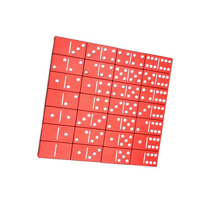 Custom Double 6 Red Standard Metal <span class=keywords><strong>Dominoes</strong></span> Aluminio 6061 Metal Cnc Servicios de mecanizado