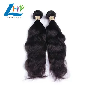 Natural wave virgin peruvian human hair, full and thick hair extensions, natural wave hair products for black women