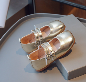 Chaussures de princesse dorées pour filles, chaussures brillantes pour enfants, chaussures de fête de mariage - Product Image 6